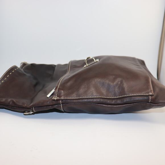 Cuoieria Fiorentina Designer Handbag/Purse Handcrafted Italy (Dark Brown) - Picture 2 of 11